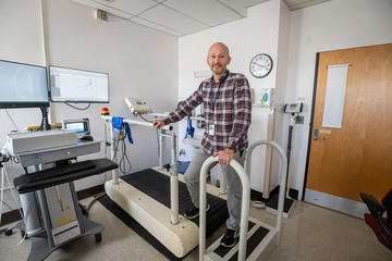 James Whitworth in his lab